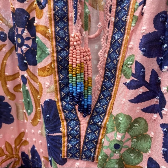 FARM Rio Seashell Tapestry Pink Mini Dress - Picture 4 of 8